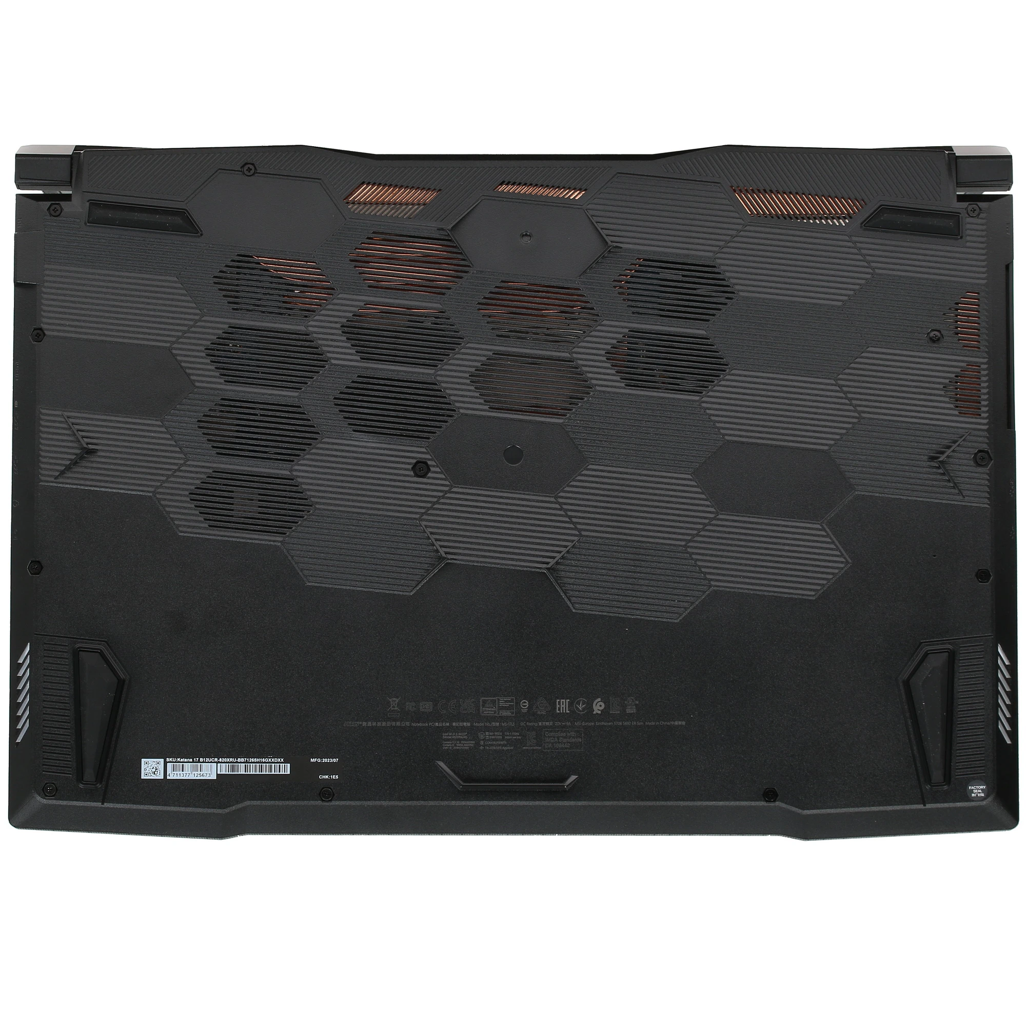 Ноутбук MSI Katana 17 B12UCR (i5 12450H, 8 Gb DDR4, SSD 512 Gb, 3050 4 Gb)