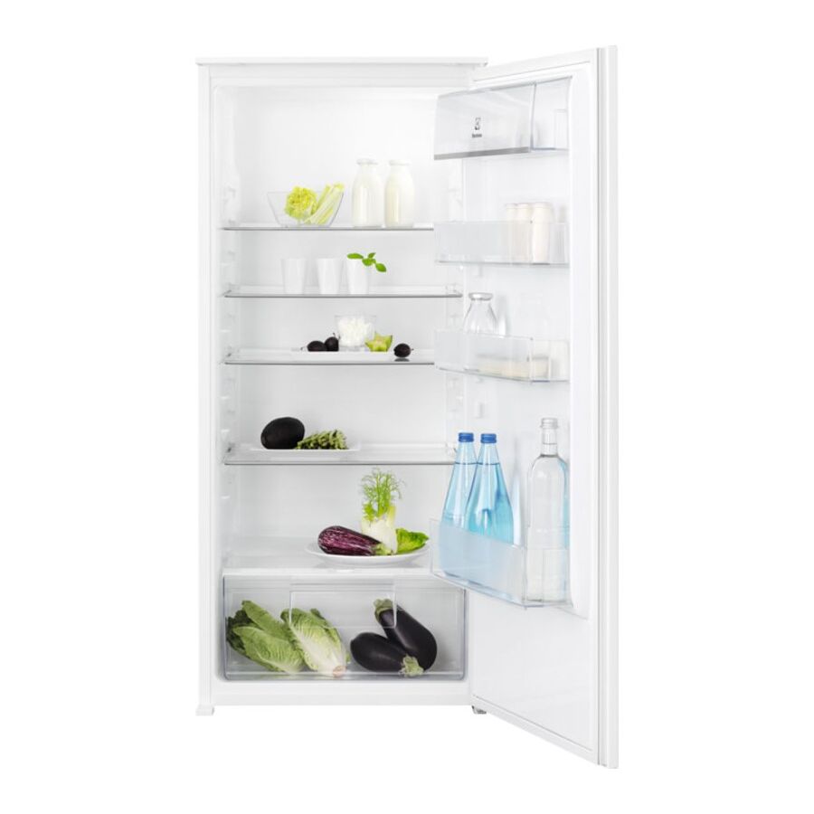 Встраиваемый холодильник ELECTROLUX LRB3AE12S механическое управление, полезный объём 208л, перенавешиваемые двери, 54.8x54.9x121.8см белый
