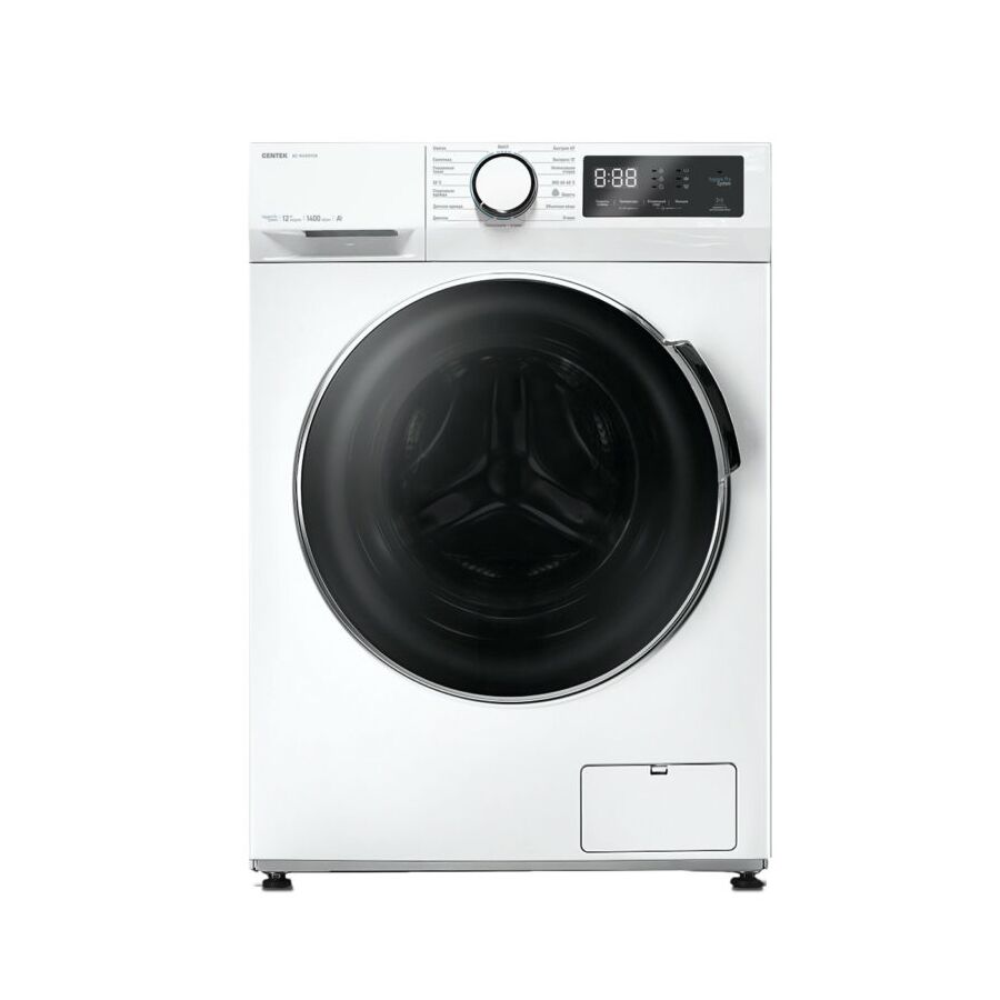 Стиральная машина Centek CT-1925 (белый) 1400 / 12кг / 60см / 15пр /LED-Дисплей / INVERTER / A+++