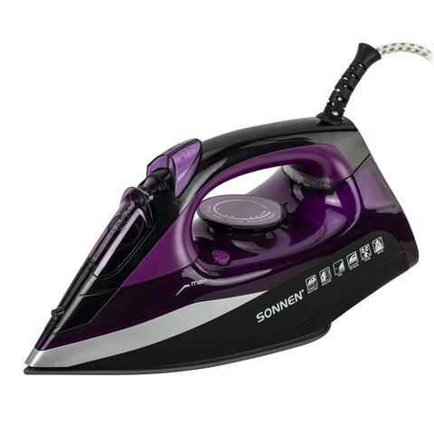 Утюг Sonnen SI-270 (455280) черный/фиолетовый