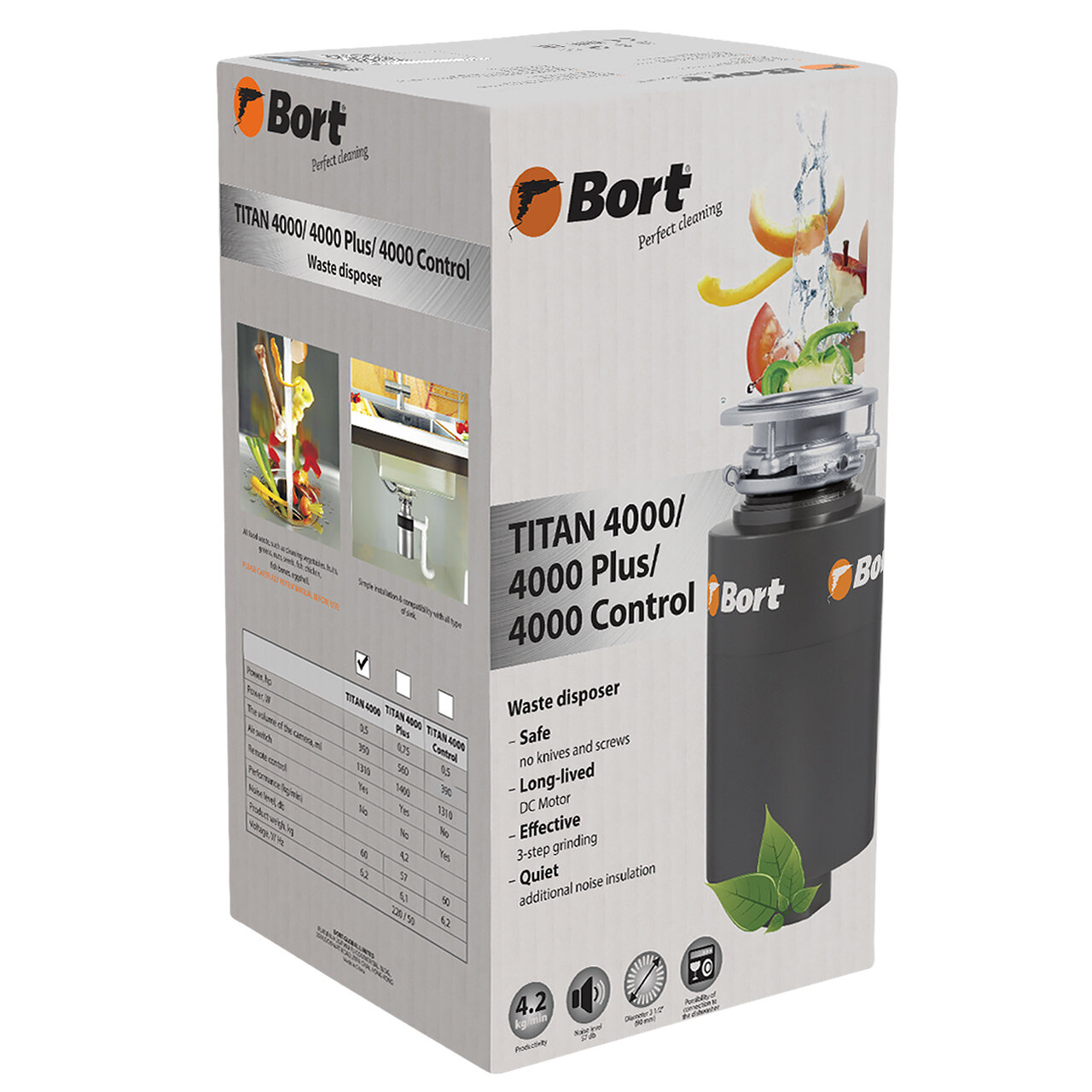 Измельчитель пищевых отходов Bort Titan 4000 (91275769)