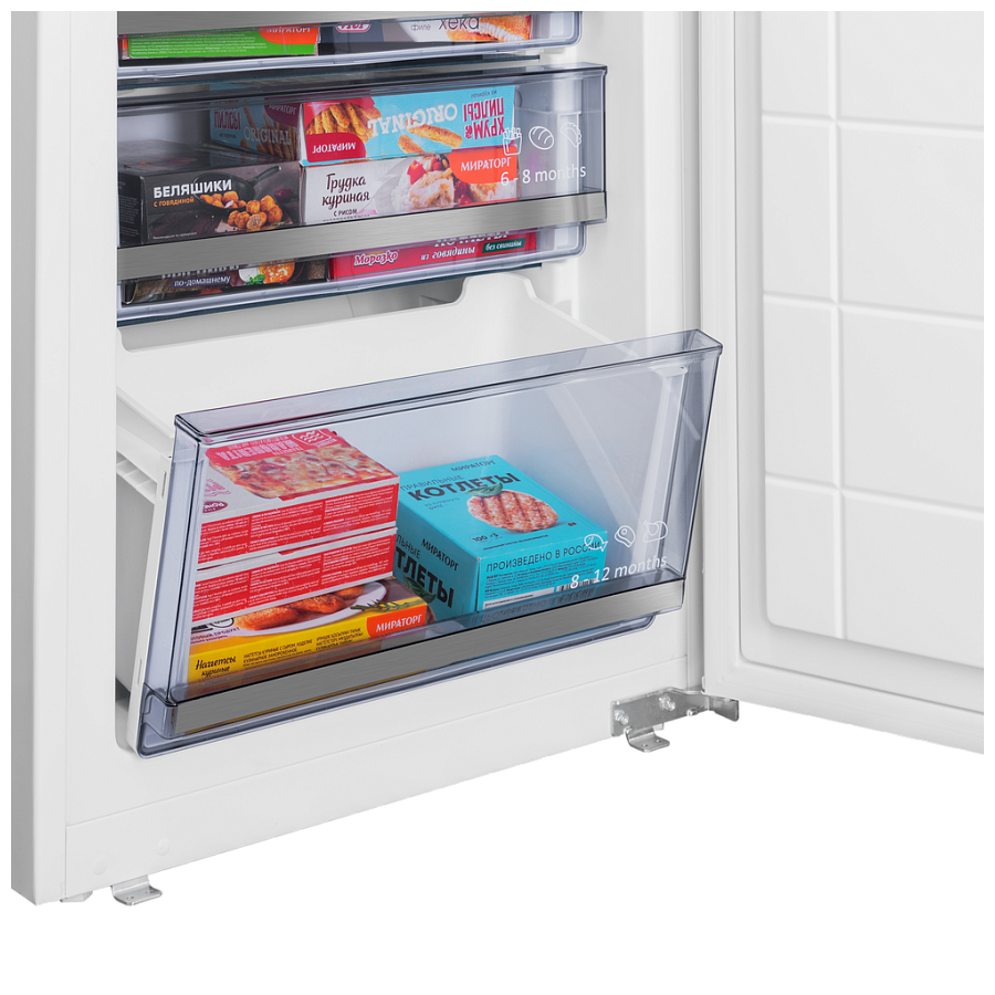 Встраиваемый холодильник MAUNFELD MBF19369NFWGR Lux Inverter