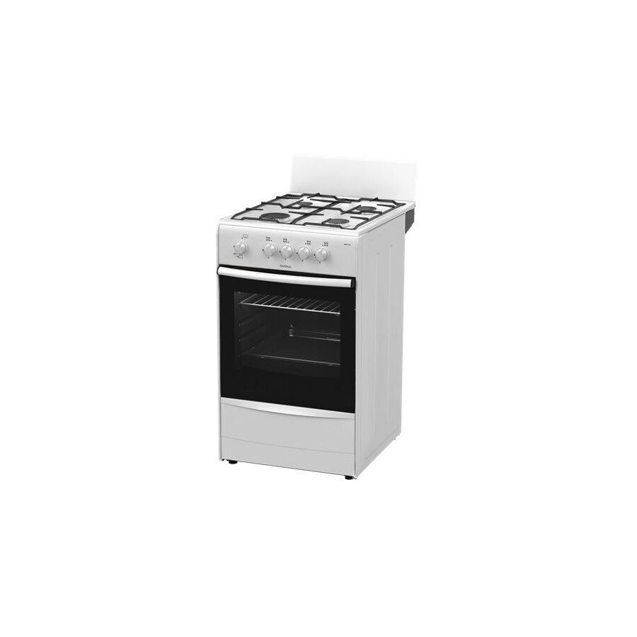 Плита Газовая Darina A 3001 W белый реш.сталь, 85x50x56см, 4 конфороки, духовка 50л