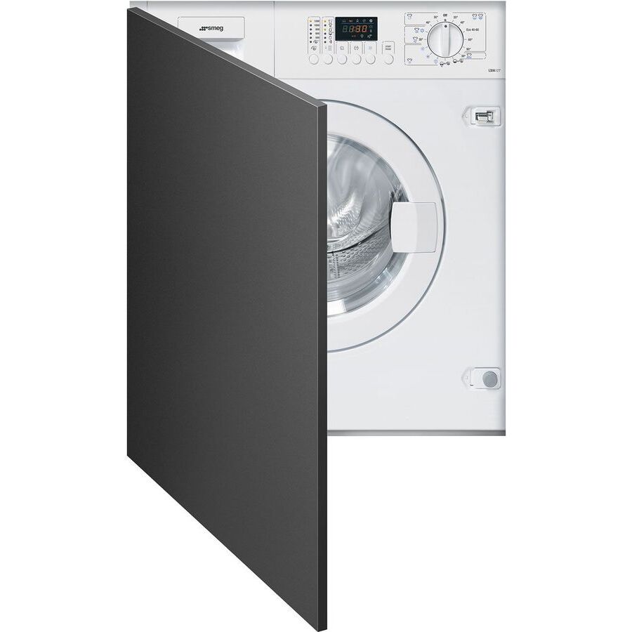 Встраиваемая стиральная машина с сушкой SMEG LSIA127 белый