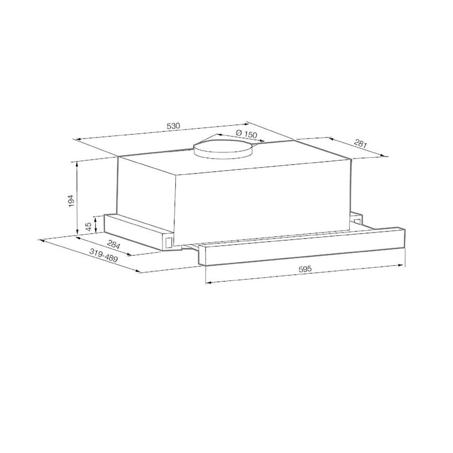 Вытяжка GRAUDE DHF 60.0 S черная