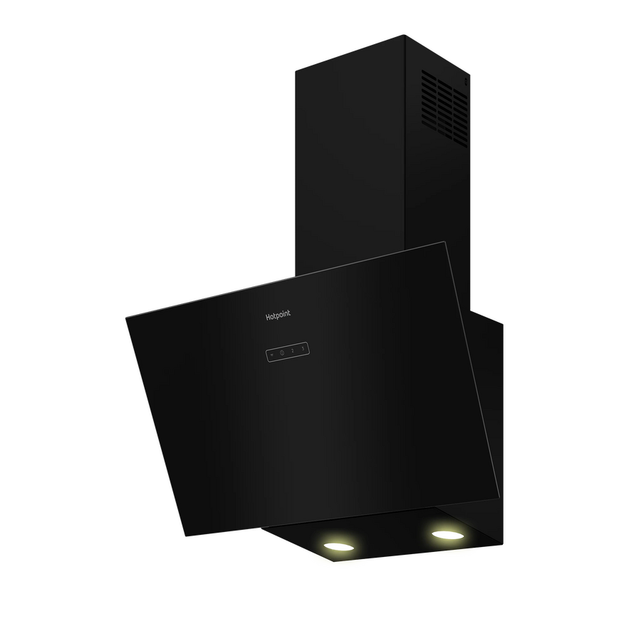 Вытяжка HOTPOINT HPHV 63LT BL (869891200120) черный управление кнопочное