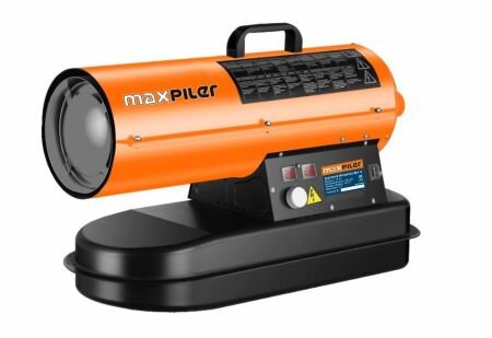 Дизельный нагреватель MAXPILER MDH-15 (15кВт, произв 500м³/ч, площ обогр, 101м², бак 12л)