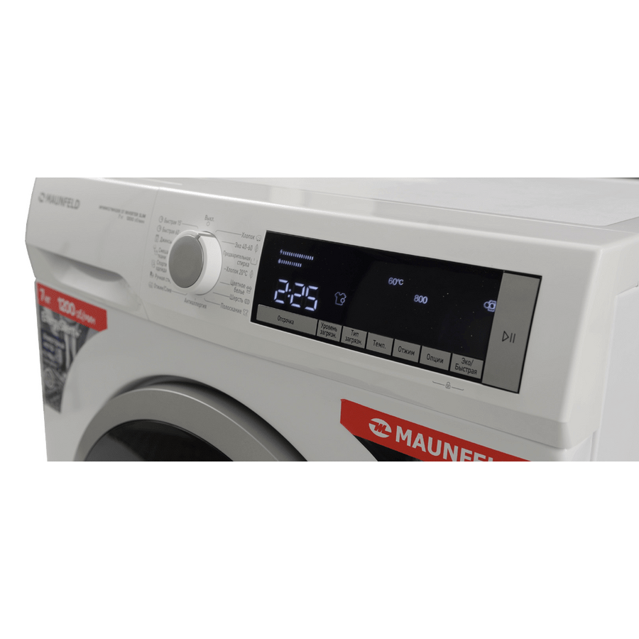 Стиральная машина MAUNFELD MFWM127WH200 ST Inverter Slim