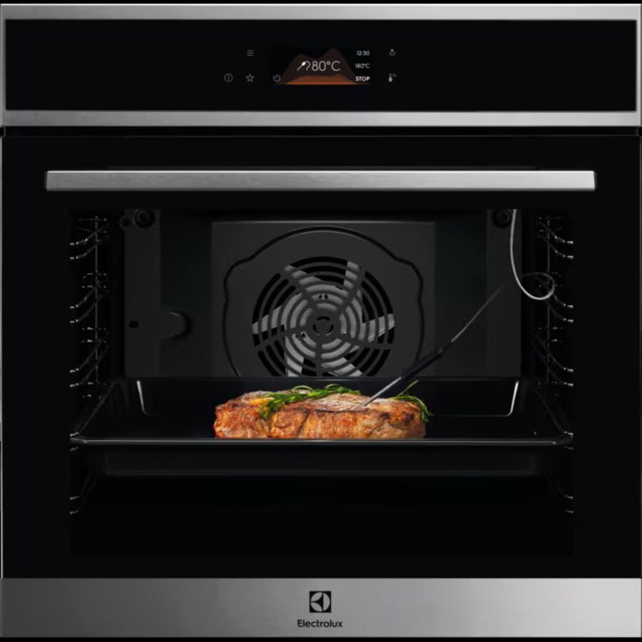 Духовой шкаф Electrolux LOE8P39X электрический с конвекцией, сенсорное управление, объем 72л, 11 режимов, автопрограммы, очистка пиролити