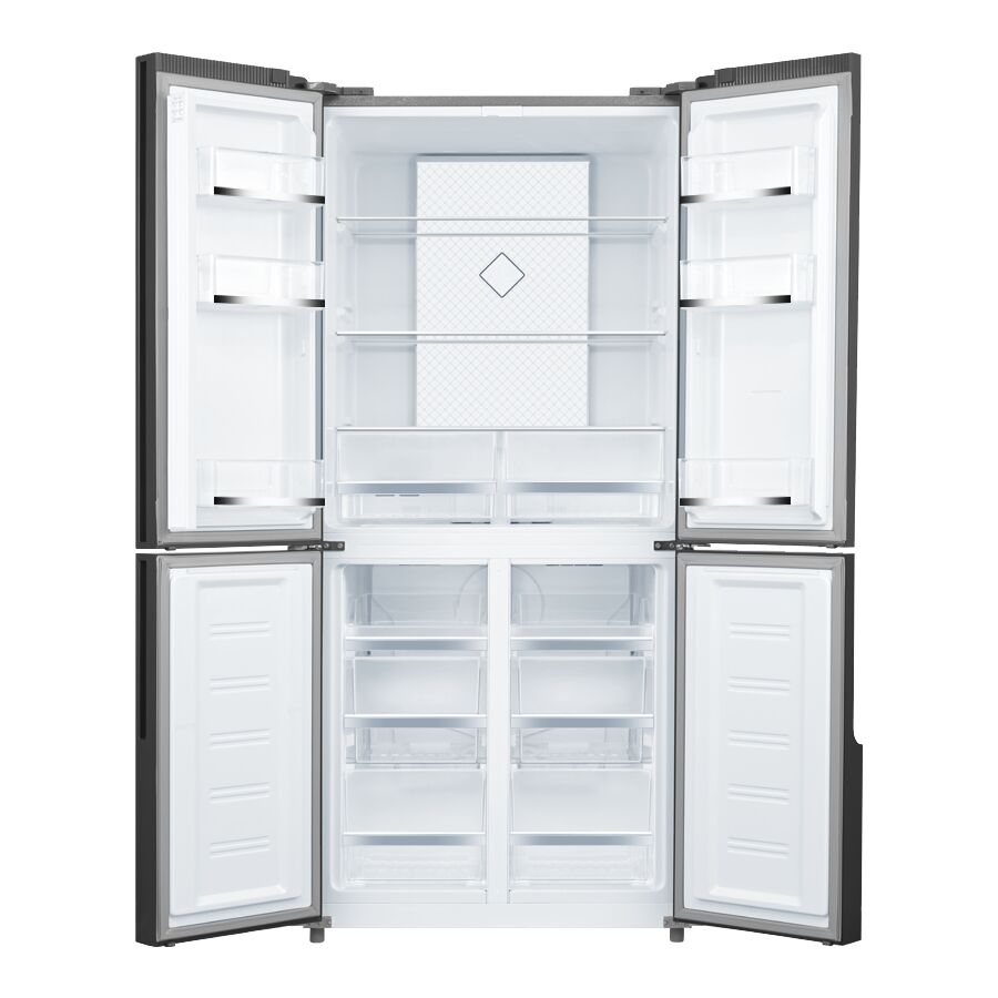 Холодильник Weissgauff WCD 450 Bru Steel Glass NoFrost Inverter