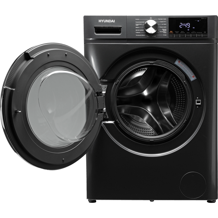 Стиральная машина Hyundai WFD8401 темно-серый