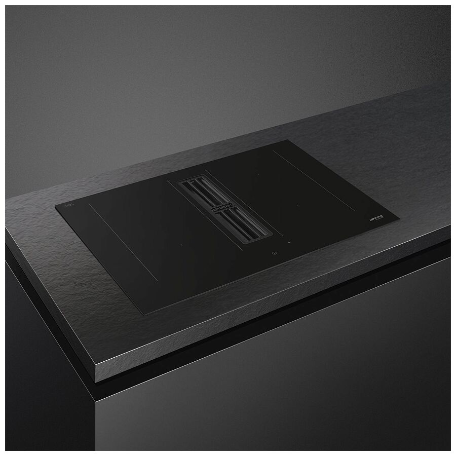 Варочная поверхность со встроенной вытяжкой Smeg HOBD472D2