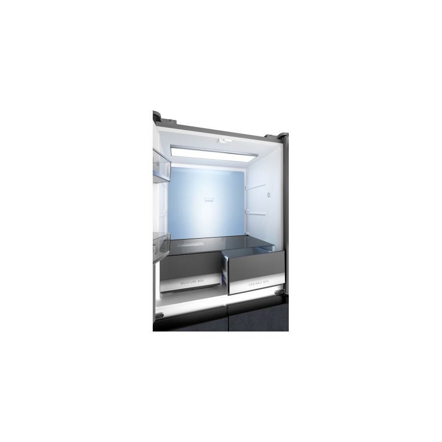 Холодильник Weissgauff WCD 450 Rock Glass NoFrost Inverter