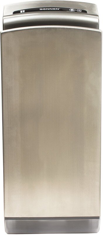 Сушилка для рук SONNEN K7 (604750) 1650Вт, погружного типа, время сушки 10 секунд, нержавеющая сталь, антивандальная