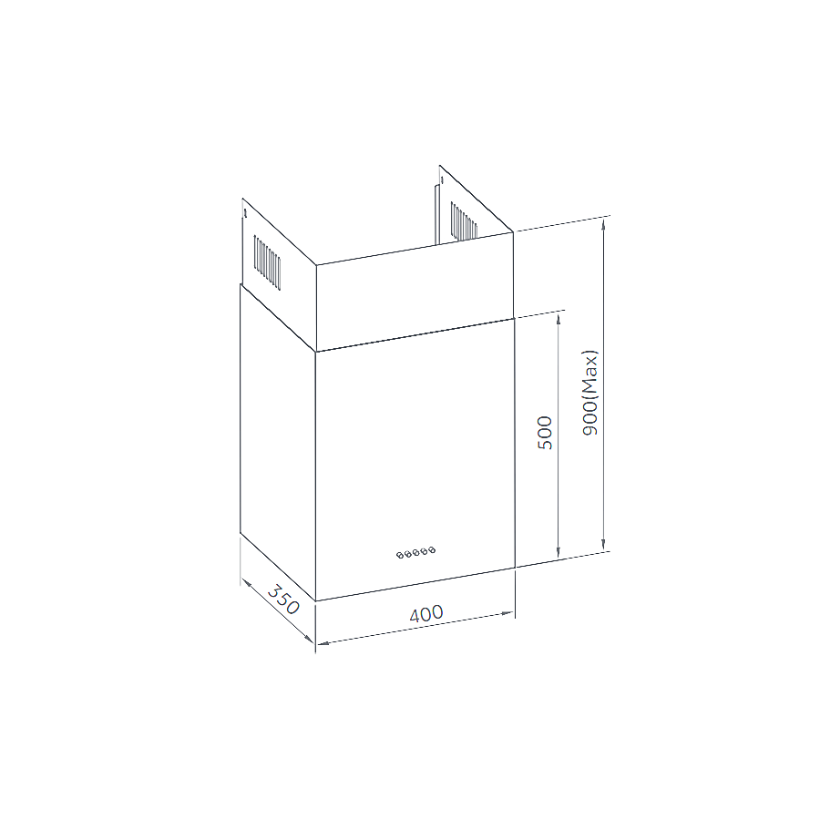 Вытяжка Weissgauff Box 40 PB Black