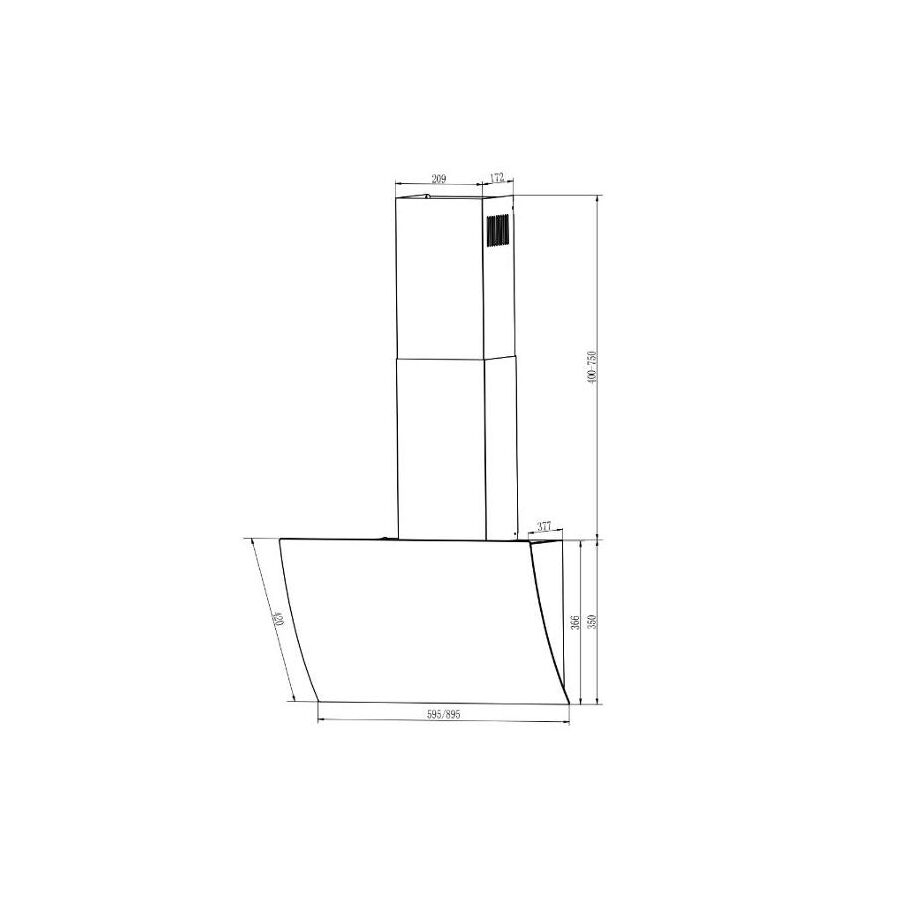 Вытяжка ELIKOR Wave WH 50 белая