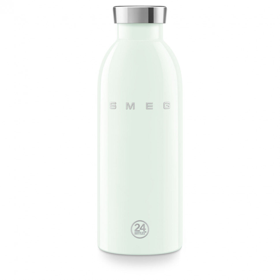 Термобутылка SMEG WBF01PG стиль 50-х гг, объем 500мл, поддержание тепла до 12 часов, пастельный зеленый