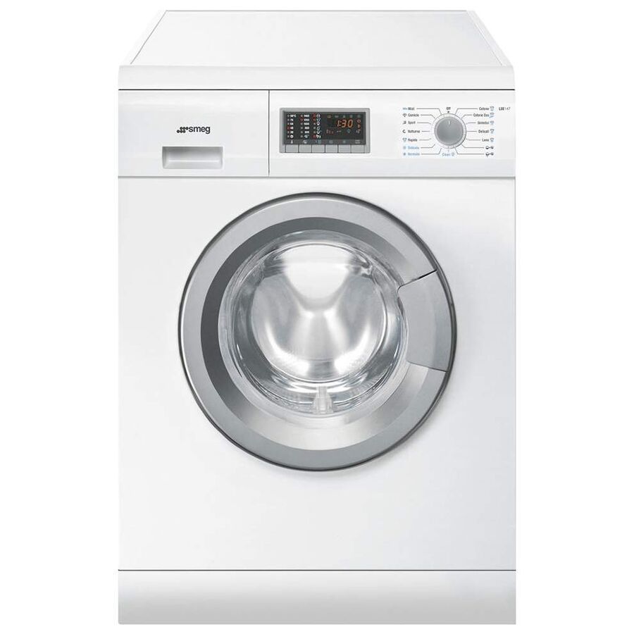 Встраиваемая стиральная машина с сушкой SMEG LSIA147S белый