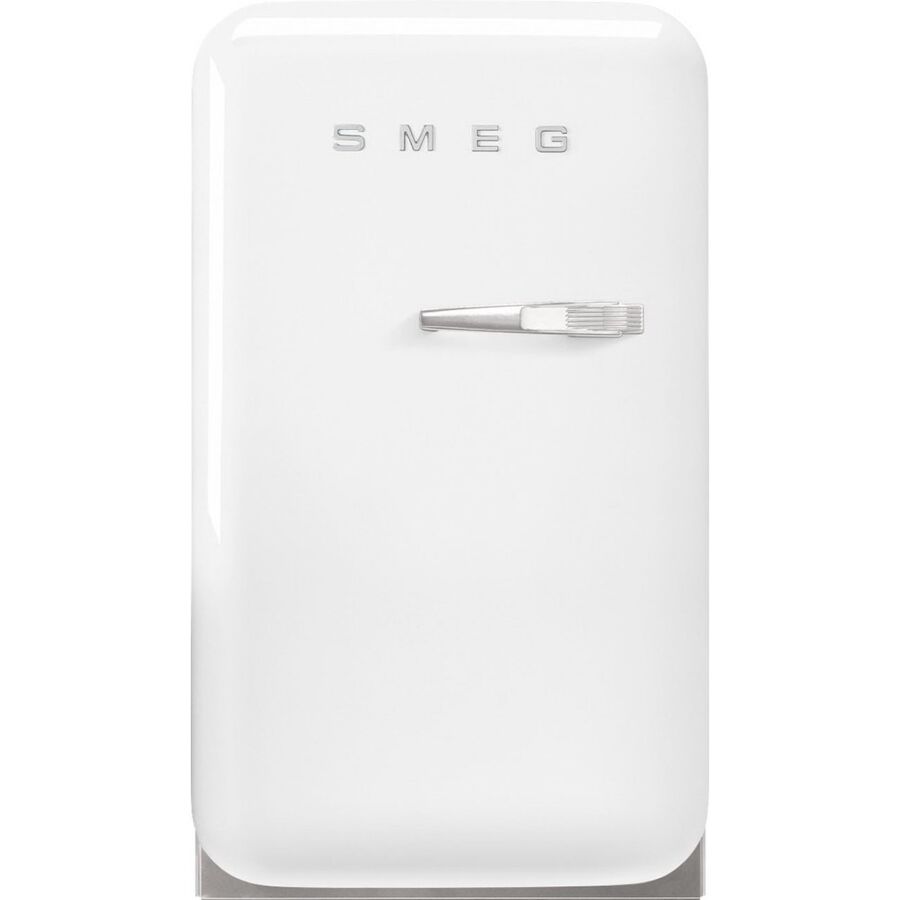 Холодильник SMEG FAB5LWH6 отдельностоящий, стиль 50-х, однокамерный, объем 34л, стандартный компрессор, энергоэффективность С, белый