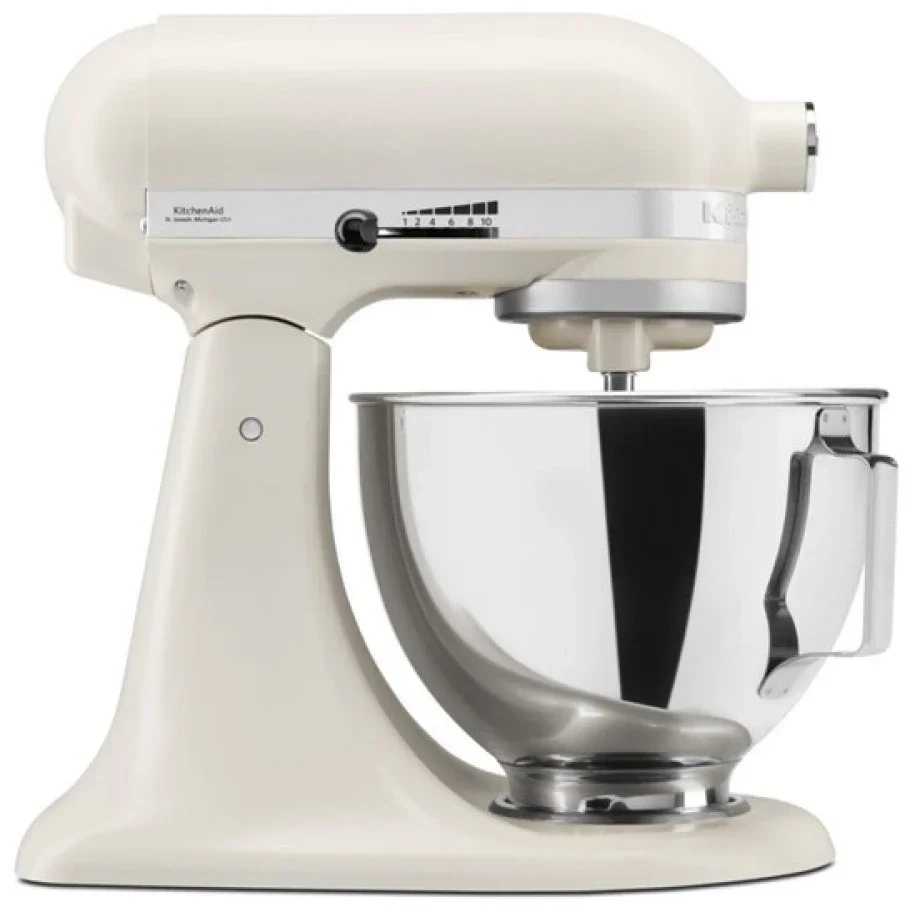 Миксер KitchenAid 5KSM95PSEPL планетарное смешивание, 10 скоростей, объем чаши 4.3л, откидной блок, хром
