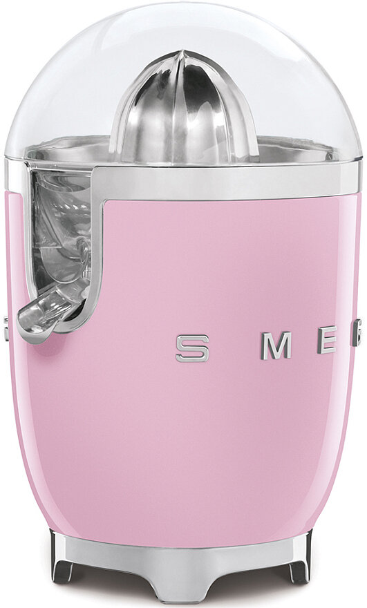 Соковыжималка SMEG CJF11PKEU для цитрусовых, стиль 50-х г., ручной отжим, розовый