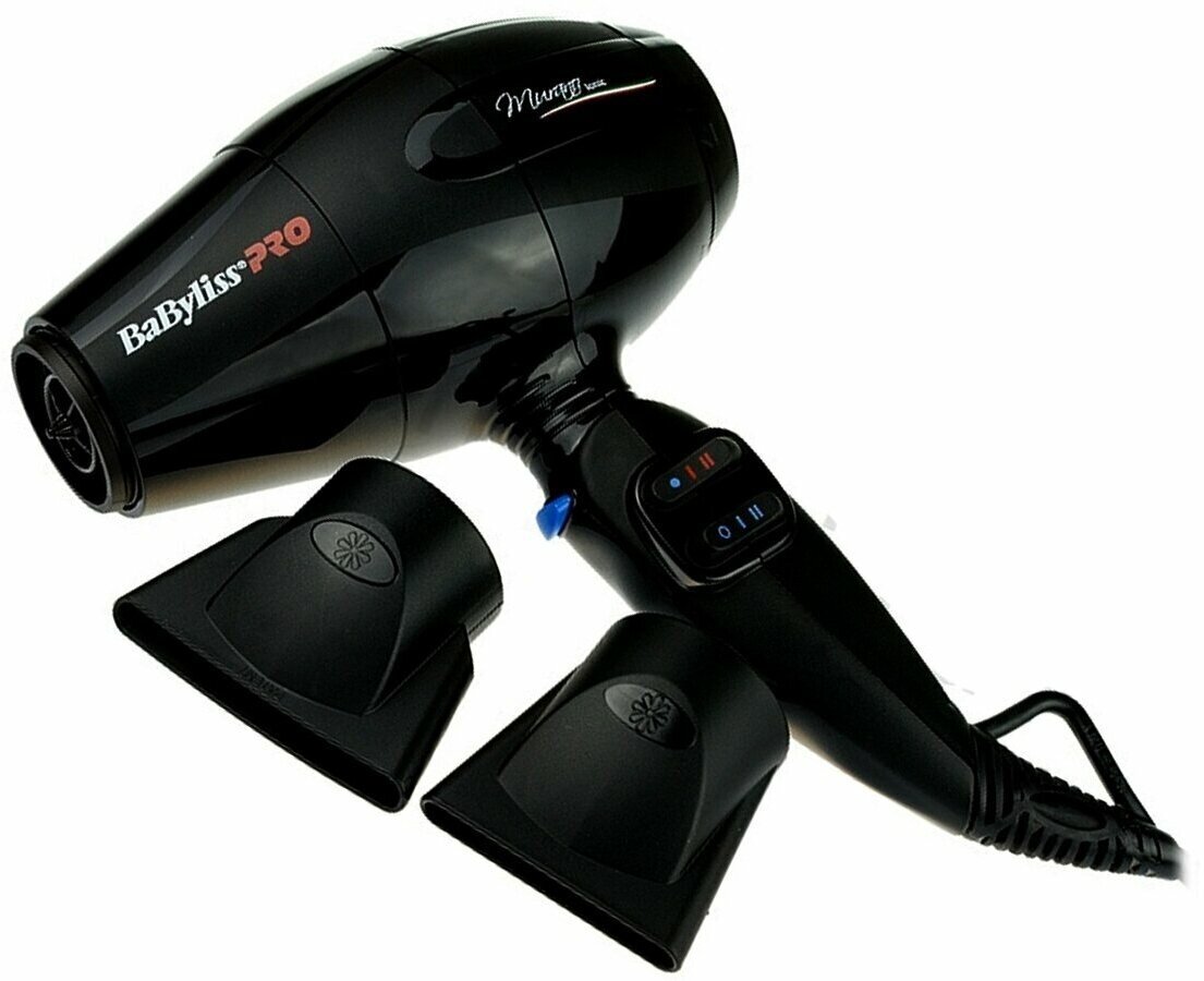 Фен BABYLISS Pro Murano Ionic BAB6160INRE черный