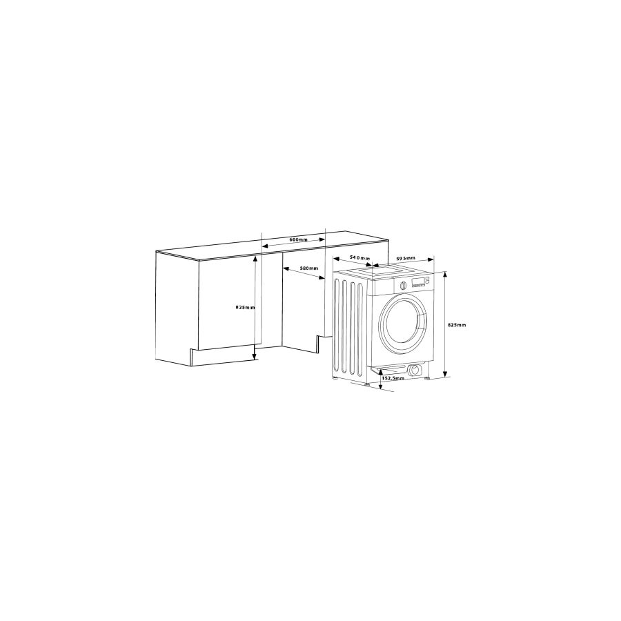 Стиральная машина Weissgauff WMI 6147 Inverter Steam