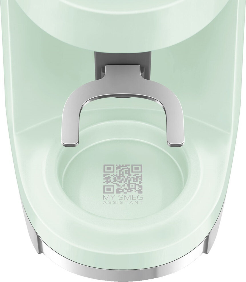 Кофемолка SMEG CGF03PGEU стиль 50-х гг, 15 уровней помола, конические жернова, объем контейнера для кофе 240г пастельный зеленый