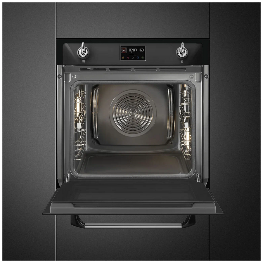 Духовой шкаф SMEG SOP6902S2PN Victoria многофункциональный с пароувлажнением и пиролизом, 60см, 12 функций чёрный