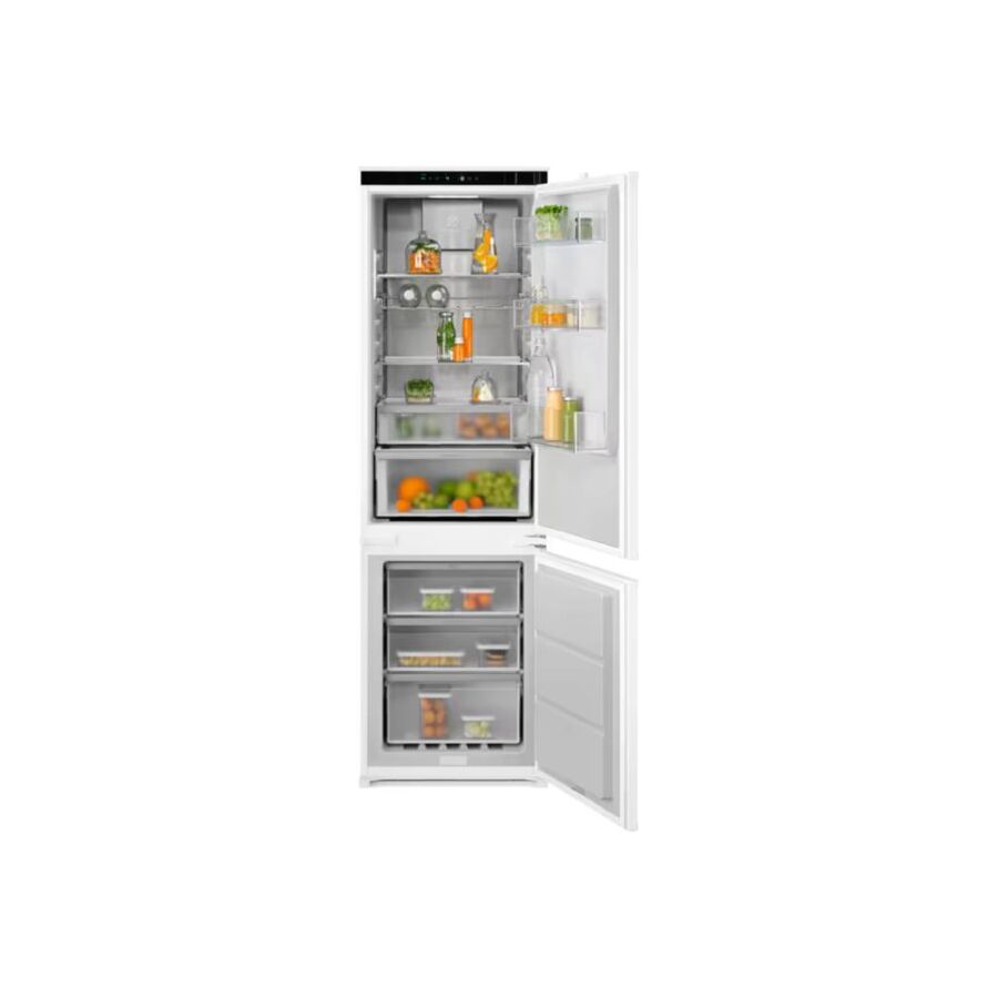 Встраиваемый холодильник ELECTROLUX E8MNCD18S комбинированный, скользящие направляющие, полный No Frost, сенсорное управление