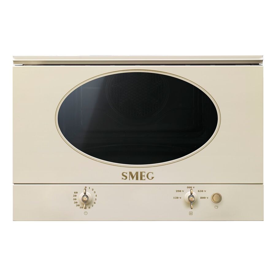 Встраиваемая микроволновая печь SMEG MP822NPO кремовый