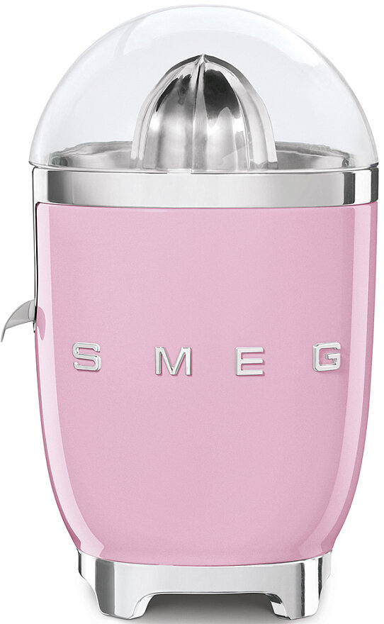 Соковыжималка SMEG CJF11PKEU для цитрусовых, стиль 50-х г., ручной отжим, розовый