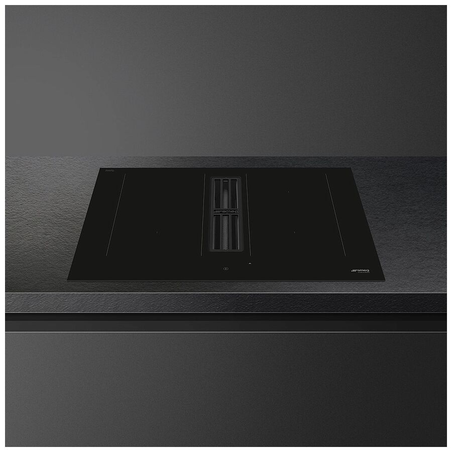 Варочная поверхность со встроенной вытяжкой Smeg HOBD472D2