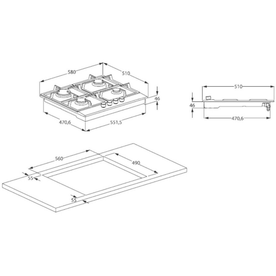 Варочная поверхность Beko HIAG 64225 SX