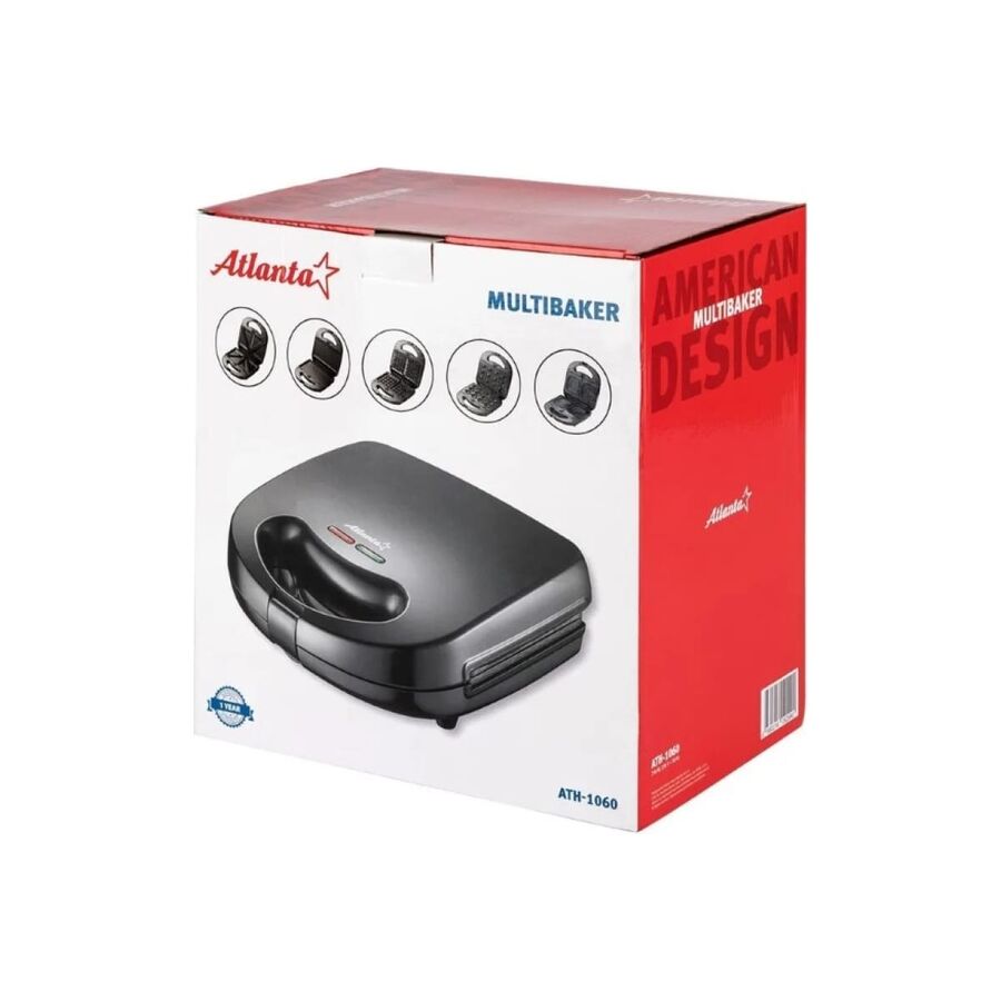 Мультипекарь ATLANTA ATH-1060 5 в 1 black
