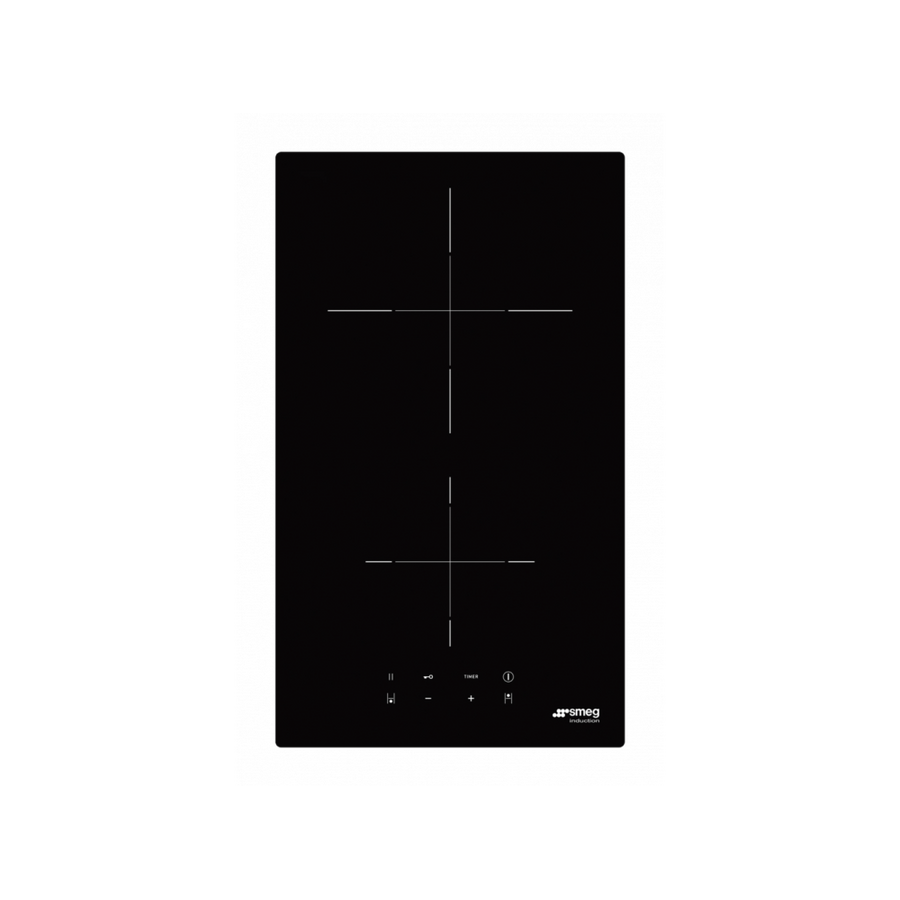 Варочная панель SMEG SI2321D индукционная, 30см, ультранизкий профиль или вровень со столешницей, черный