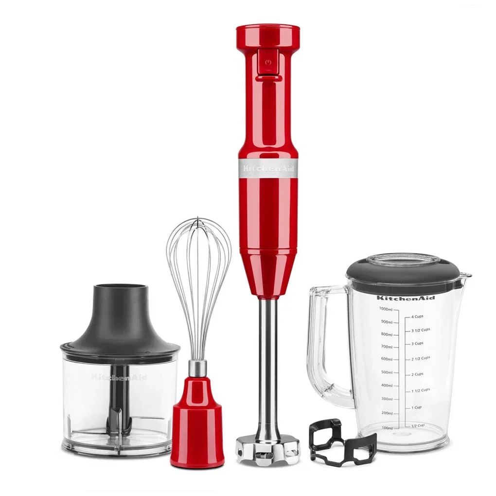 Погружной блендер KitchenAid 5KHBV83EER (619519) красный