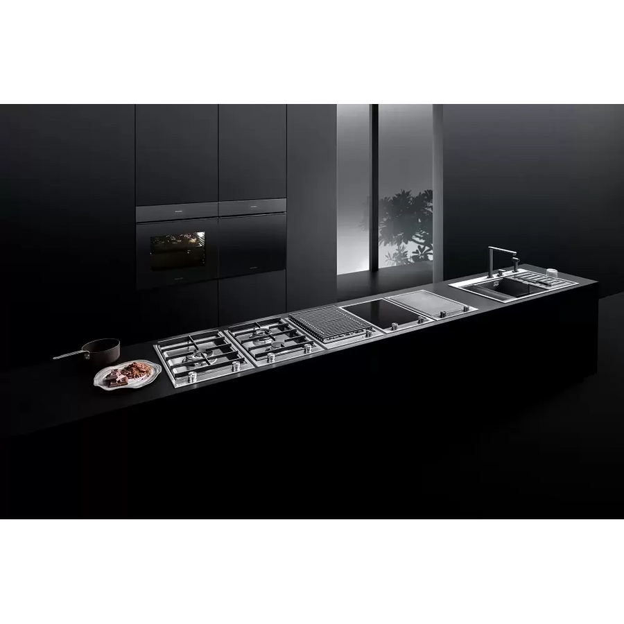 Варочная панель Barazza 1PBF3ID black glass ceramic/satin stainless steel
