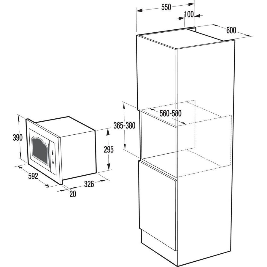 Встраиваемая микроволновая печь Gorenje BM235CLI