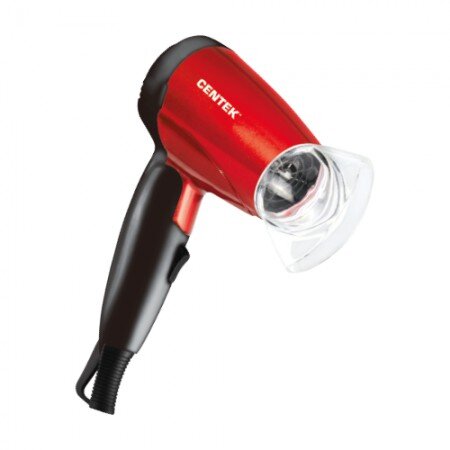 Фен Centek CT-2230 (красн/черн) 1200Вт, 2 скорости и температуры нагрева, складная ручка