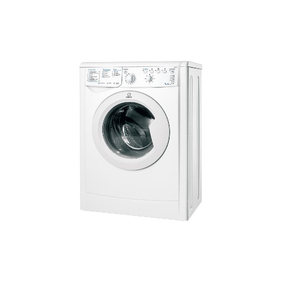 Стиральная машина Indesit IWSB 5105 белая, фронтальная, класс: A, макс. загрузка:5кг, 85х60х41.5см, 1000 об/мин, дисплей - нет