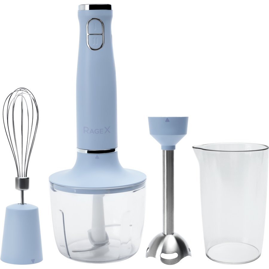 Блендер погружной 3 в 1 RAGEX R1502-411, 800Вт, голубой