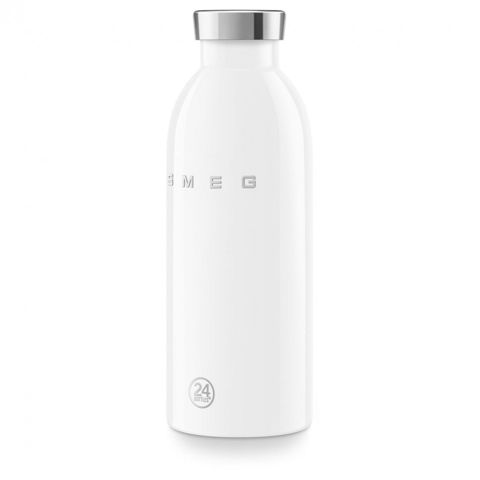 Термобутылка SMEG WBF01WH стиль 50-х гг, объем 500мл, поддержание тепла до 12 часов, белый