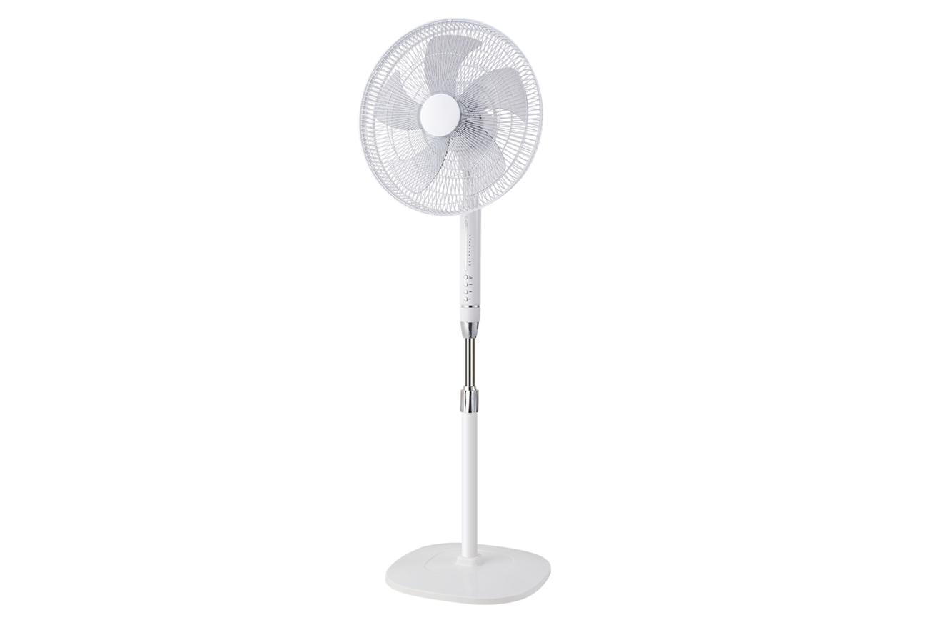 Вентилятор напольный Centek CT-5023 (белый) 65Вт, пульт ДУ, LED, 44.5см, таймер