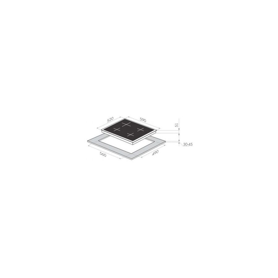 Варочная поверхность HOMSair HGG641BK