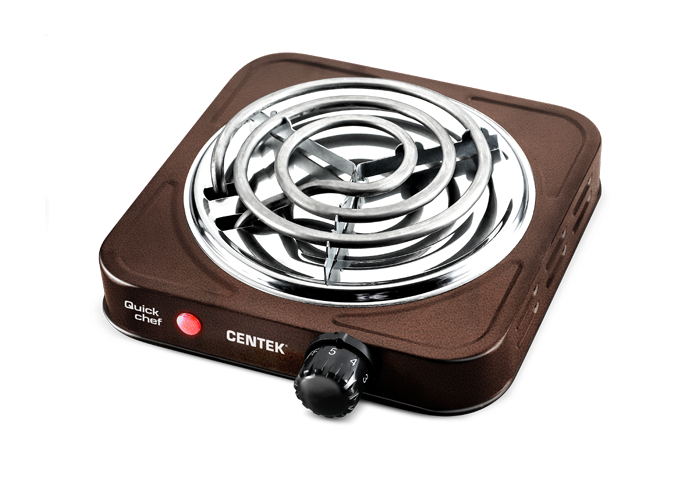 Плитка электрическая Centek CT-1508 (Siberia) 1конфорка ТЭН 140мм, 1000Вт, индикатор работы