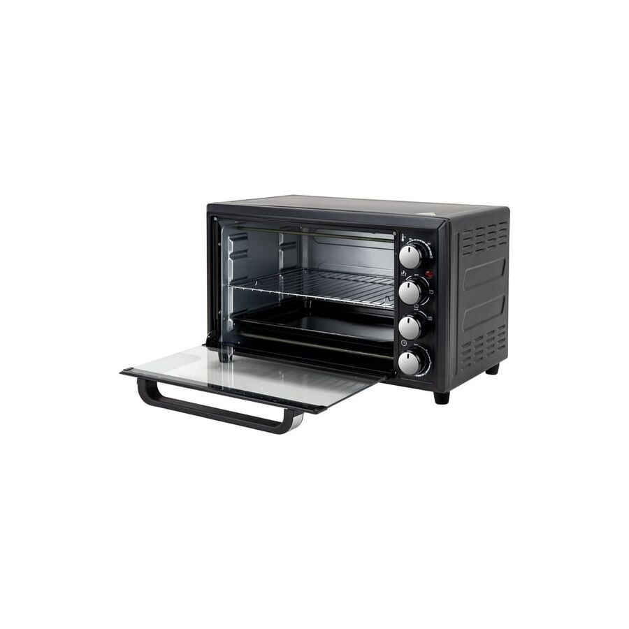 Мини-печь SONNEN EO-HL33 (458305) 1800Вт, 33л, 3 режима нагрева, таймер, механическое управление, черная