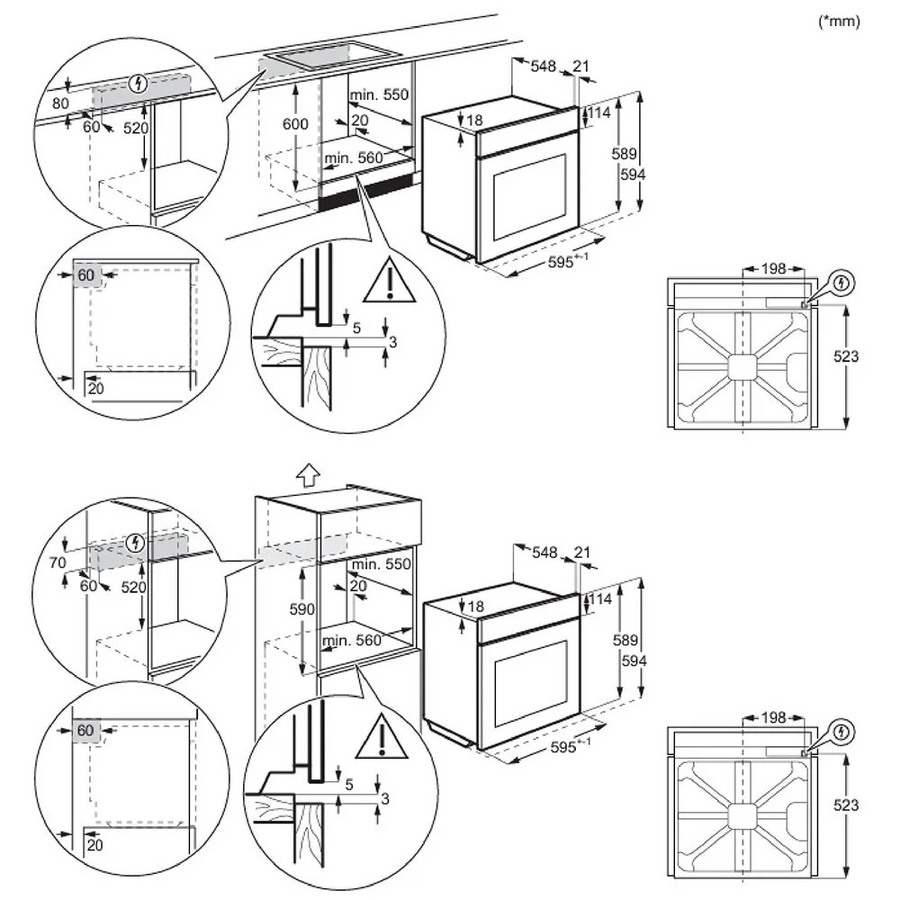 Духовой шкаф ELECTROLUX EOF3C50H