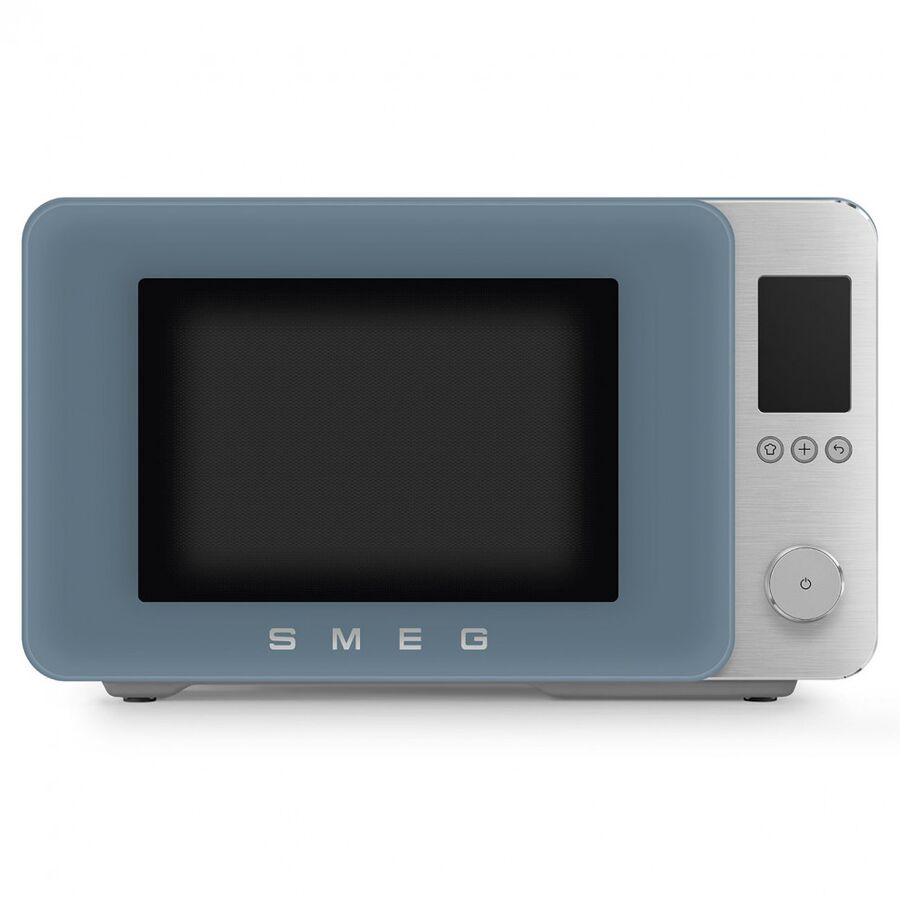 Микроволновая печь SMEG MOC02SBMEU отдельностоящая, объем 27л, 9 функции приготовления, аэрогриль, 25 автоматических программ, быстрый старт