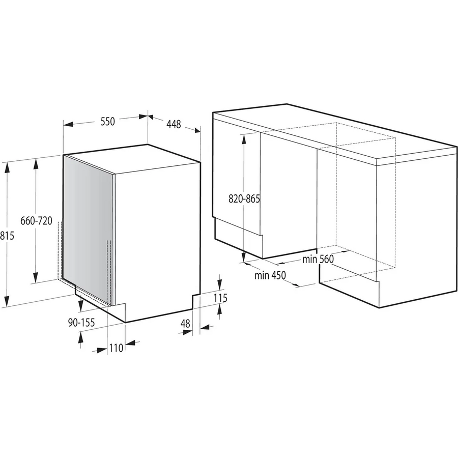 Встраиваемая посудомоечная машина Gorenje GV522E10S